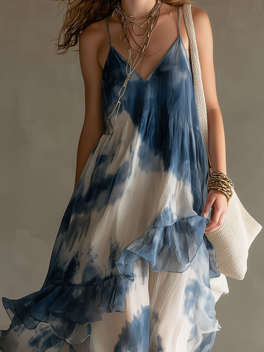 Dreamy Blue Ombre Camisole & Flowing Pants Set