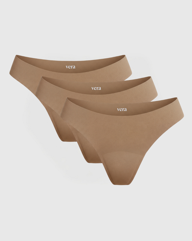 Vera’s Seamless Leakproof Thongs (3-Pack)