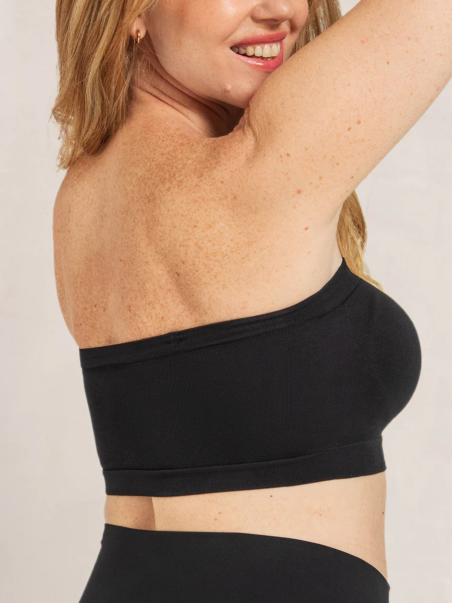 Thandibra® Shapermint Convertible Non-Slip Bandeau Seamless Wireless Strapless Bra
