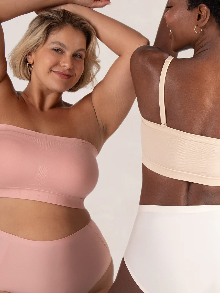 Thandibra® Shapermint Convertible Non-Slip Bandeau Seamless Wireless Strapless Bra