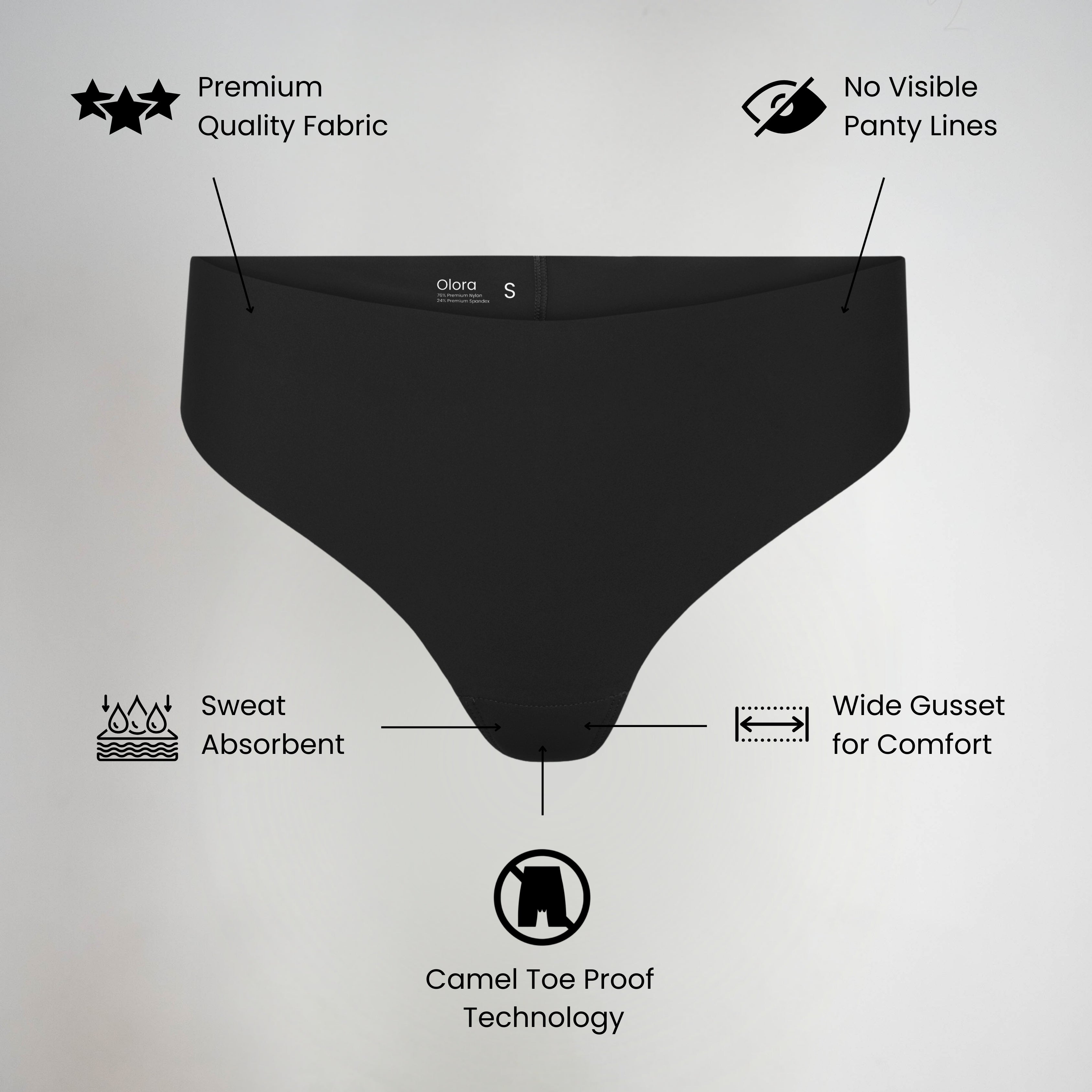 Thandi™ Olora Invisible Camel Toe Thong
