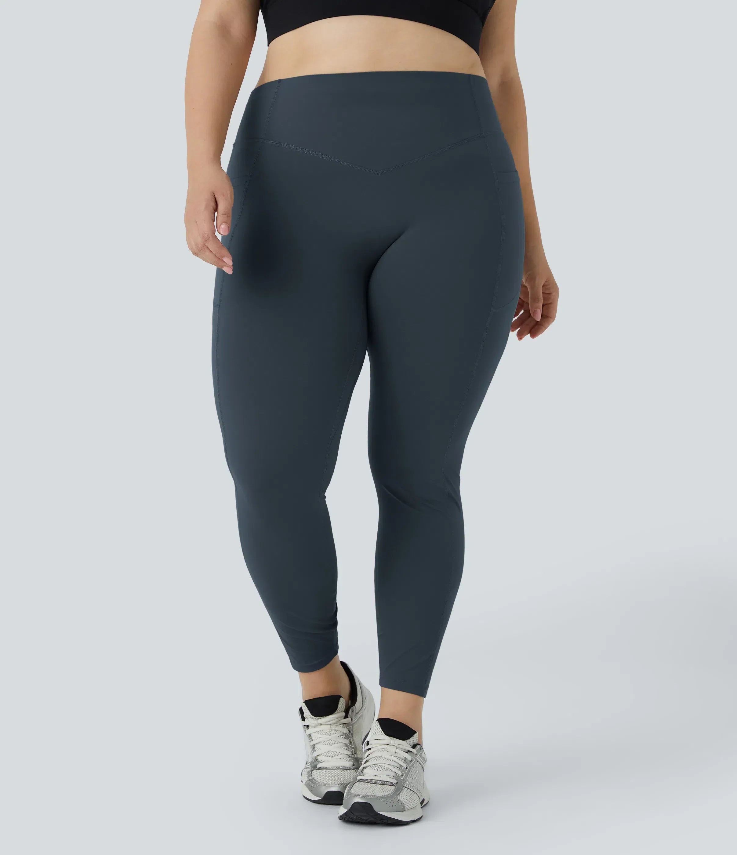 High Waisted Tummy Control Shaping Training Leggings Plus size 2.0