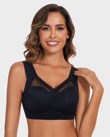 Comfortable Smoothing Mesh Bra