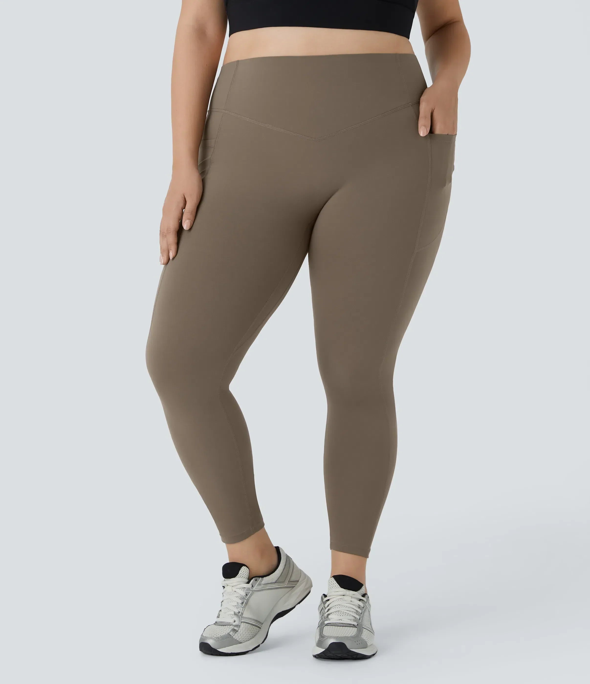 High Waisted Tummy Control Shaping Training Leggings Plus size 2.0