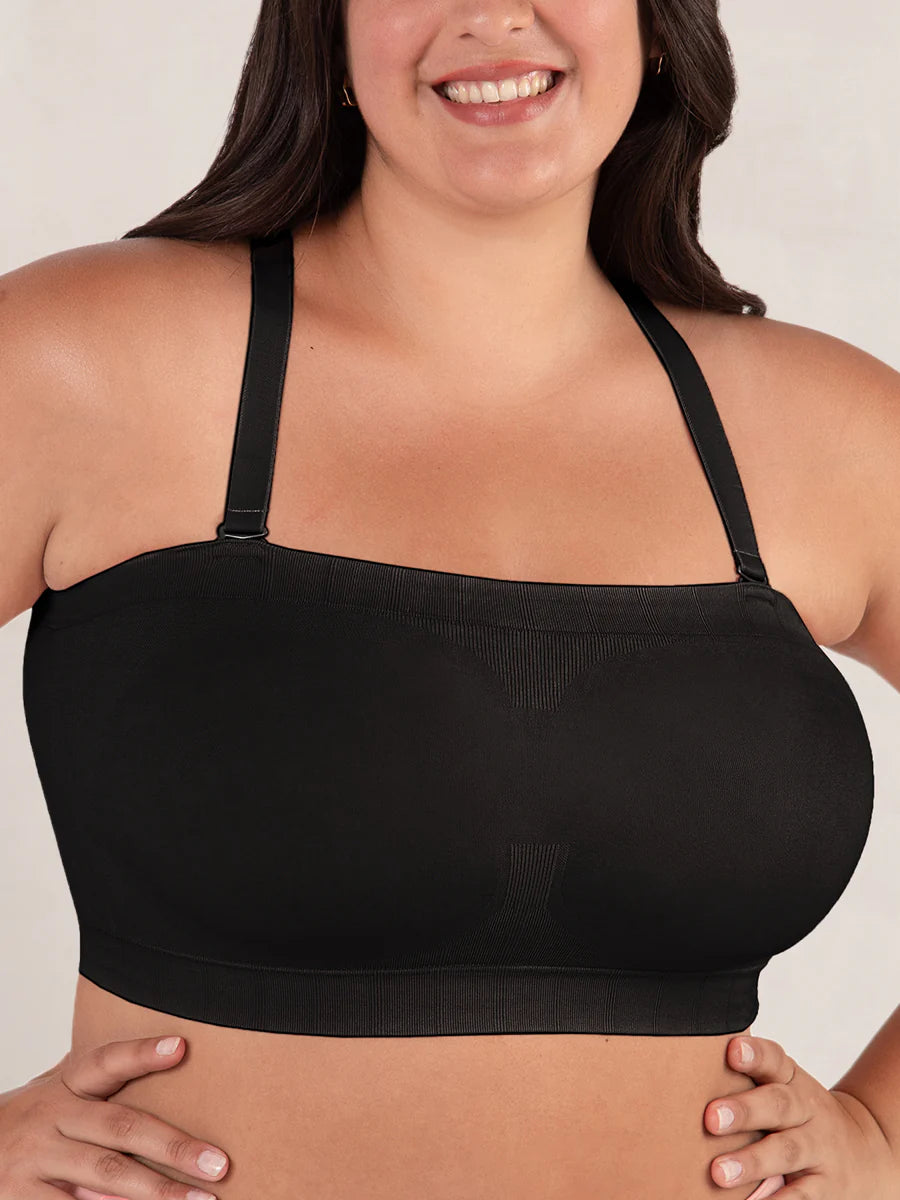Thandibra® Shapermint Convertible Non-Slip Bandeau Seamless Wireless Strapless Bra