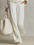 Sophisticated Off-Shoulder Top & Relaxed Pants Set