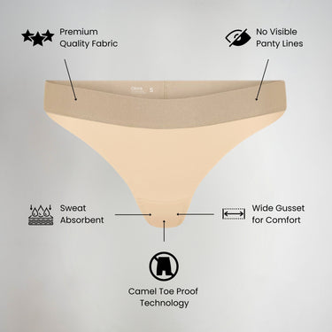 Thandi™ Olora Invisible Camel Toe Thong Low Rise