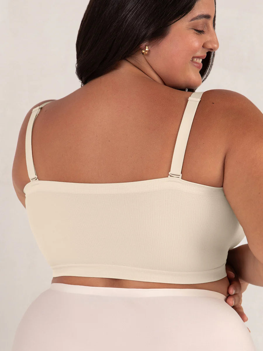 Thandibra® Shapermint Convertible Non-Slip Bandeau Seamless Wireless Strapless Bra
