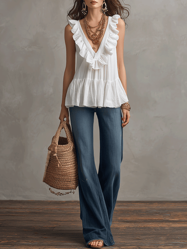 Casual And Versatile Everyday Denim Pants