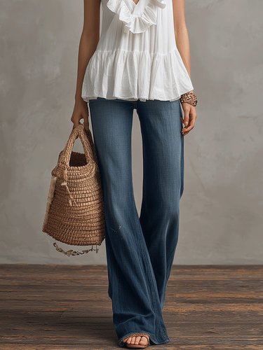 Casual And Versatile Everyday Denim Pants