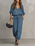 Modern Crinkled Utility Pants Set