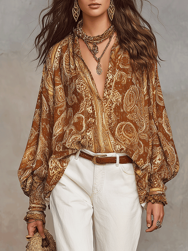 Bohemian Paisley Blouse
