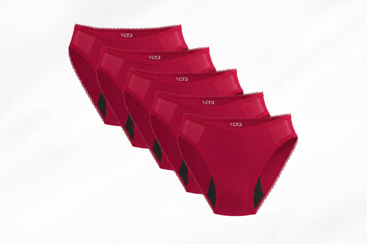 Vera's Elegant Leakproof Briefs (5-Pack)