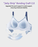 Breathable Mesh V-Neck Wireless Jelly Bra