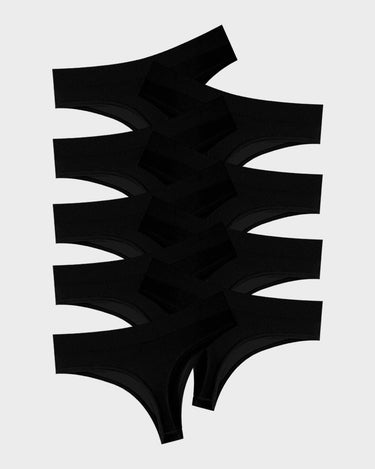 Comfort Seamless Sport Thong Panties (9 Pack)