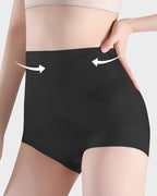 High-Waist Cross Compression Shaping Panties （6 Pack）