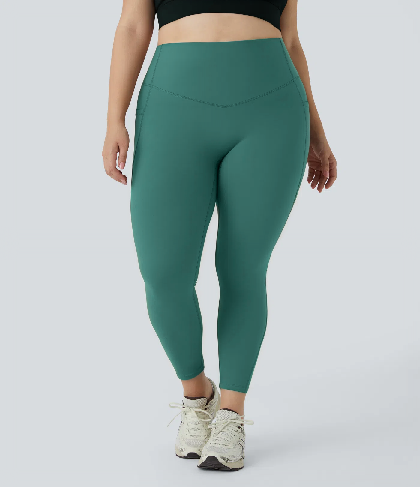 High Waisted Tummy Control Shaping Training Leggings Plus size 2.0