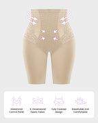 Lace High-Waisted Tummy Control Shaping Shorts(2 Pack)