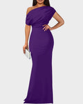 Off-Shoulder Mermaid Evening Maxi Dress
