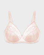 Plus-Size Pearl Shimmer Lace Minimizer Bra