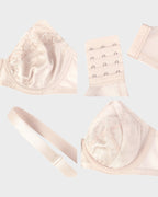 Plus-Size Pearl Shimmer Lace Minimizer Bra