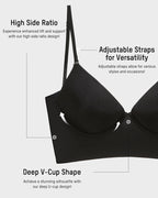 Seamless Deep V Backless Bra