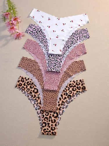 Seamless Wave-Edged Panties (10 Pack)