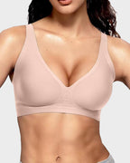 Thandibra™ Seamless Deep V Push-Up Wireless Bra No Underwire No Wires. No Pressure. Just All-Day Comfort.