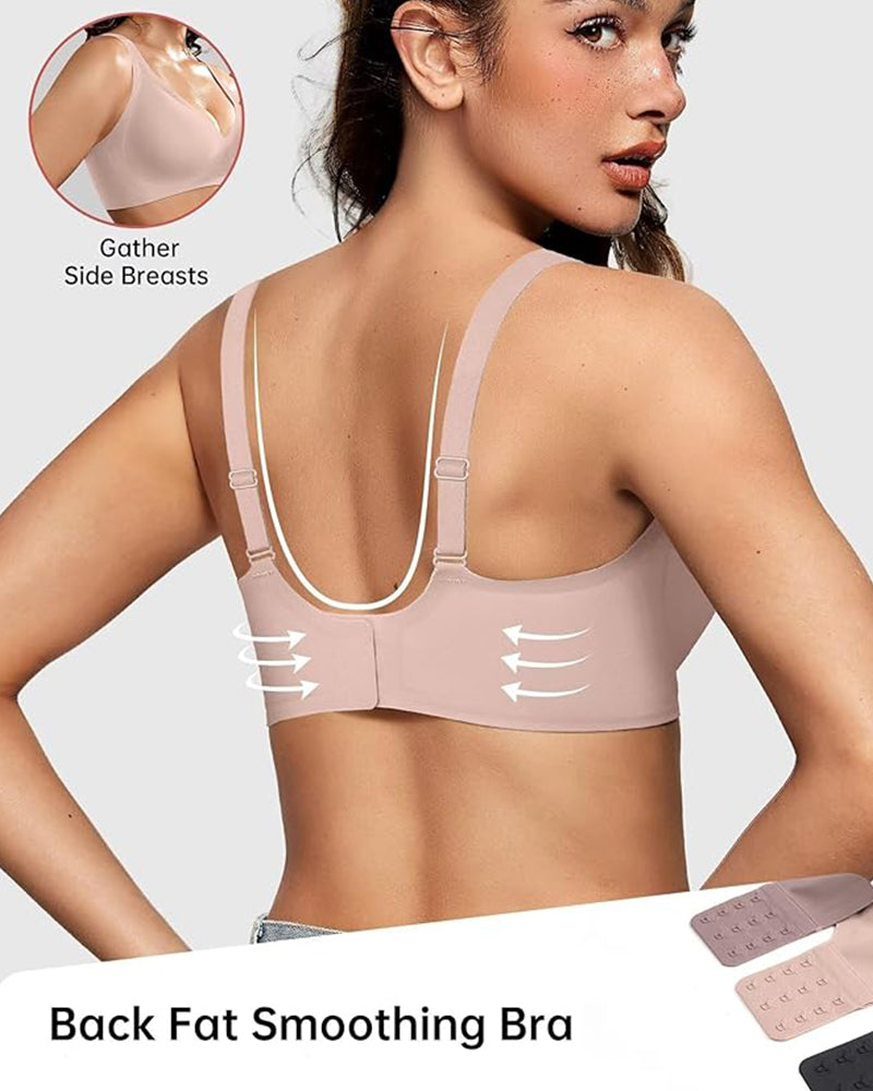 Thandibra™ Seamless Deep V Push-Up Wireless Bra No Underwire No Wires. No Pressure. Just All-Day Comfort.