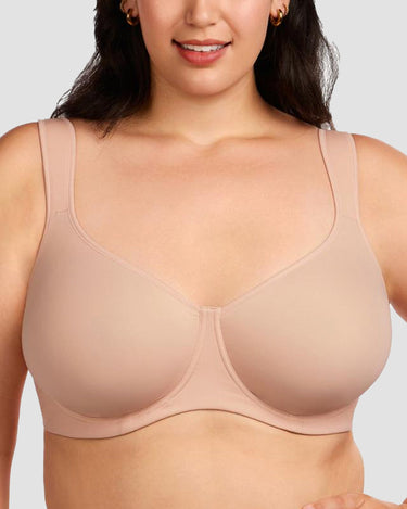 Soft Plus Size Full Coverage Unlined Minimizer Bra