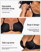 U-Shaped Backless Bra with Lift