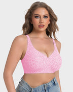 Thandibra™ Wireless Leopard V-Neck Contour Bra No Underwire No Wires. No Pressure. Just All-Day Comfort.