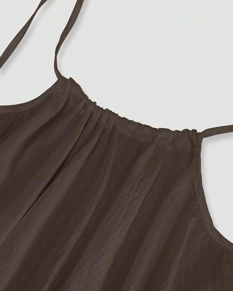 Women's Solid Color Backless Cami Dress – ThandiBra