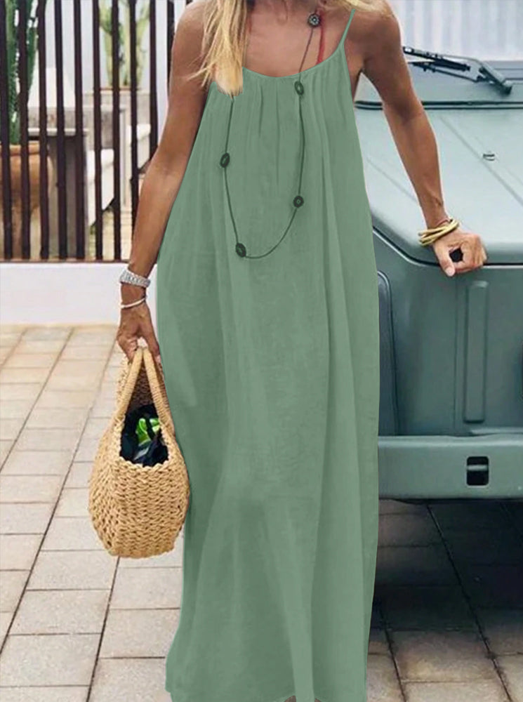 Women's Solid Color Backless Cami Dress – ThandiBra