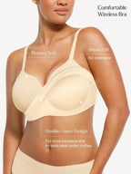 Bundle Save - Seamless Wireless Built-in Cups Comfort Smoothing Bra