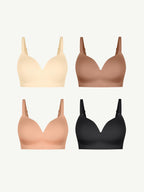 Bundle Save - Seamless Wireless Built-in Cups Comfort Smoothing Bra
