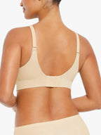 Seamless Push-Up V-Neck Wide-Strap Bras