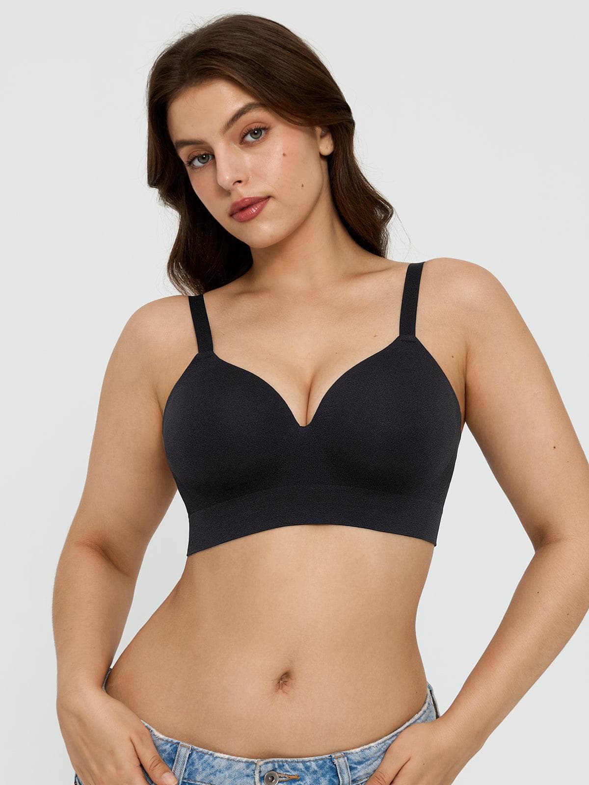 3-Pack ContourLift™ Seamless Wireless Shaping Push Up Bra Bundle