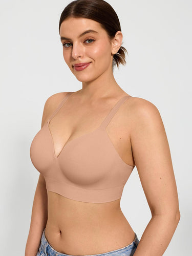4-Pack ContourLift™  Seamless Wireless Shaping Push Up Bra Bundle