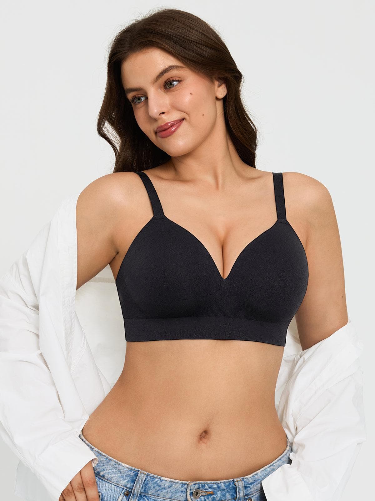 3-Pack ContourLift™ Seamless Wireless Shaping Push Up Bra Bundle