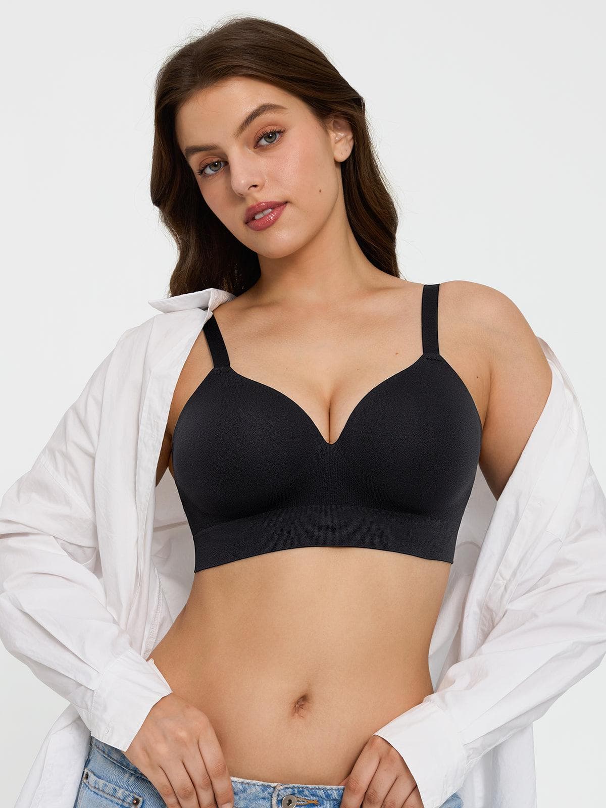 2-Pack ContourLift™ Seamless Wireless Shaping Push Up Bra Bundle