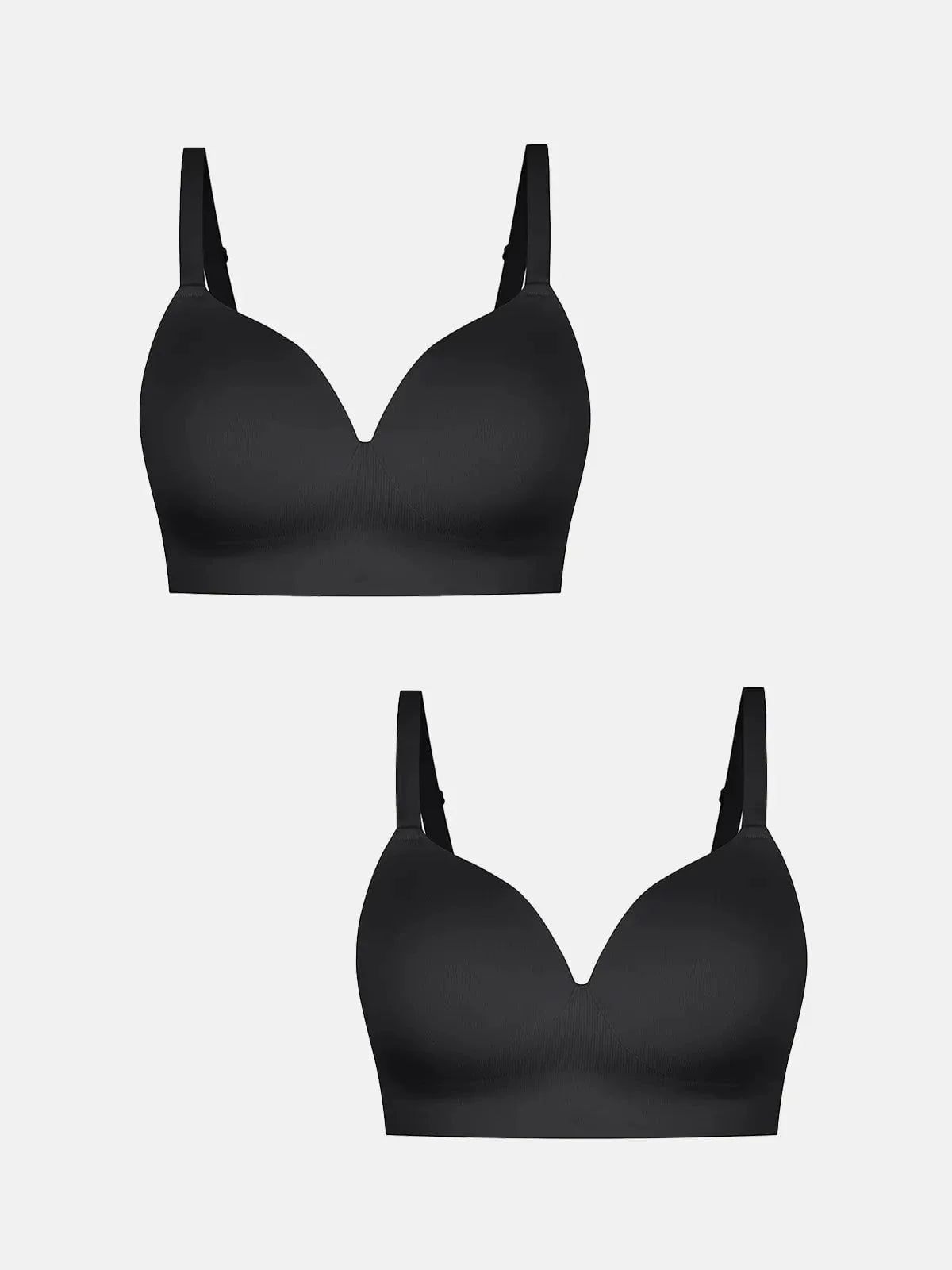 2-Pack ContourLift™ Seamless Wireless Shaping Push Up Bra Bundle