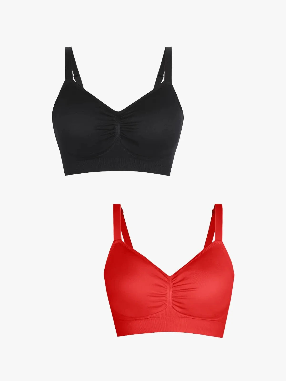 2-Pack Seamless Comfort Removable Pad Everyday Bra Bundle