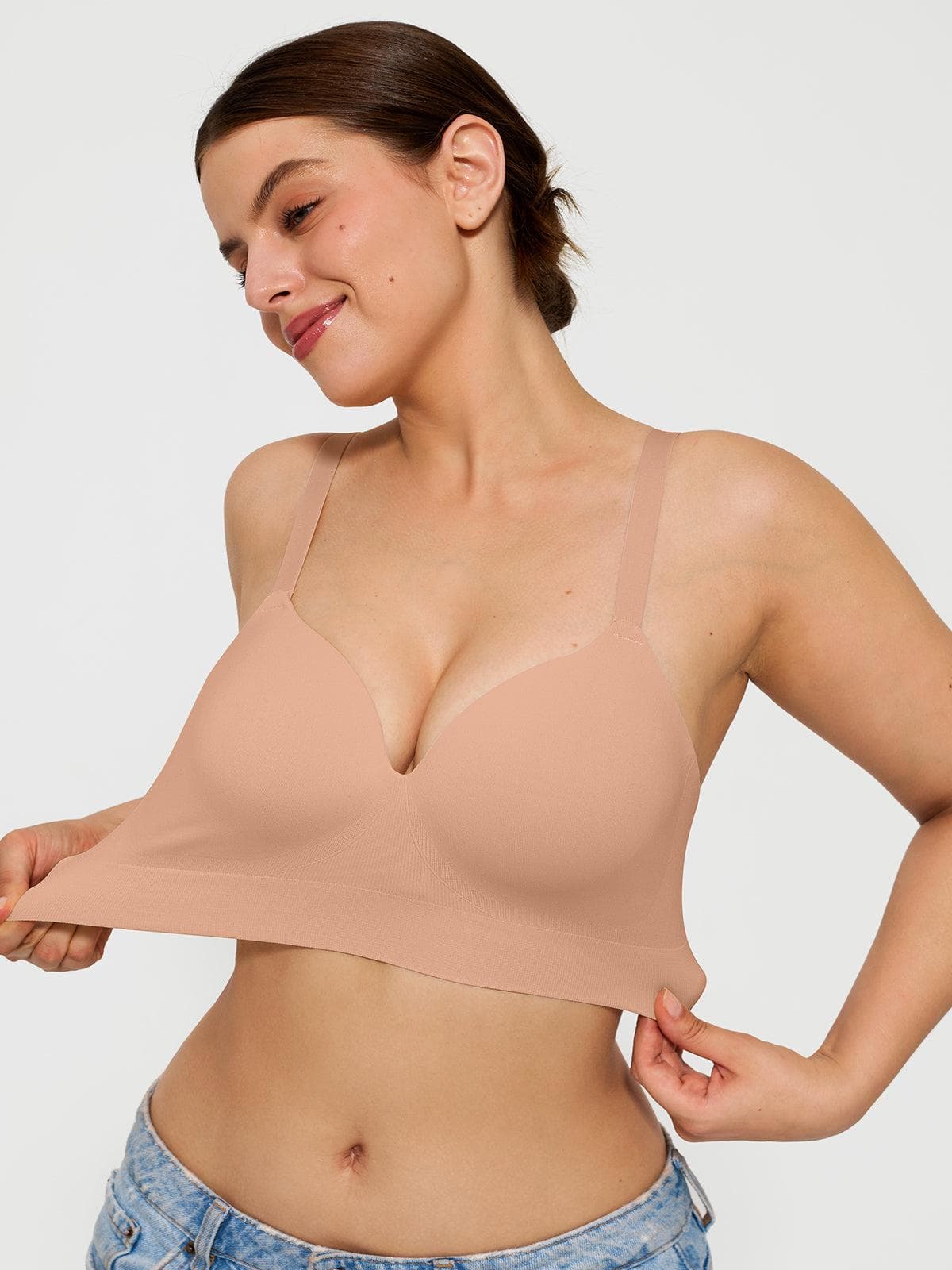 3-Pack ContourLift™ Seamless Wireless Shaping Push Up Bra Bundle