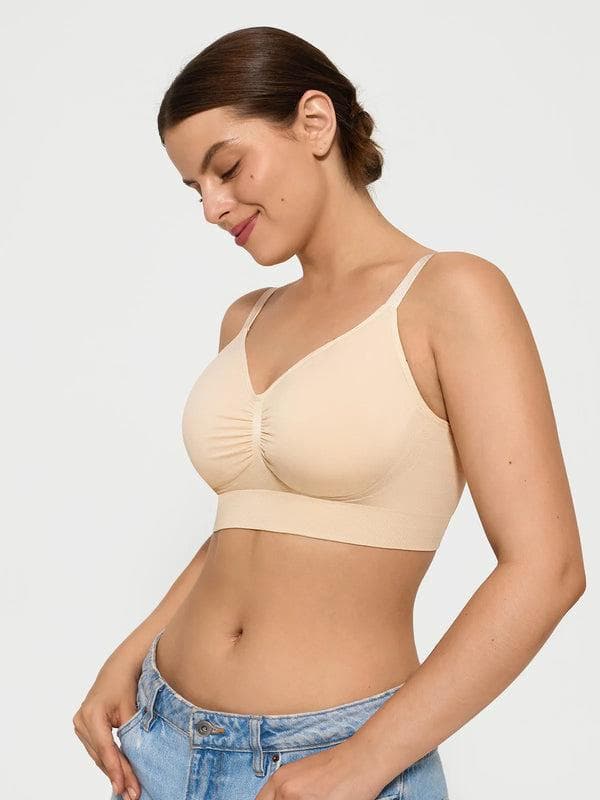 3-Pack Seamless Comfort Removable Pad Everyday Bra Bundle