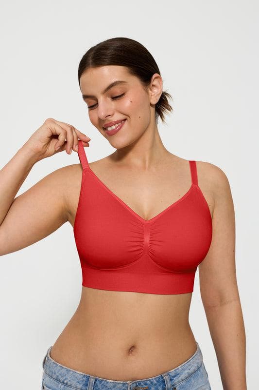 4-Pack Seamless Comfort Removable Pad Everyday Bra Bundle