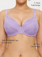 Lace Full-Cup Underwire Comfort Support Bra