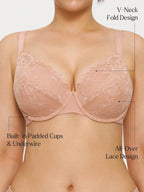 Lace Full-Cup Underwire Comfort Support Bra