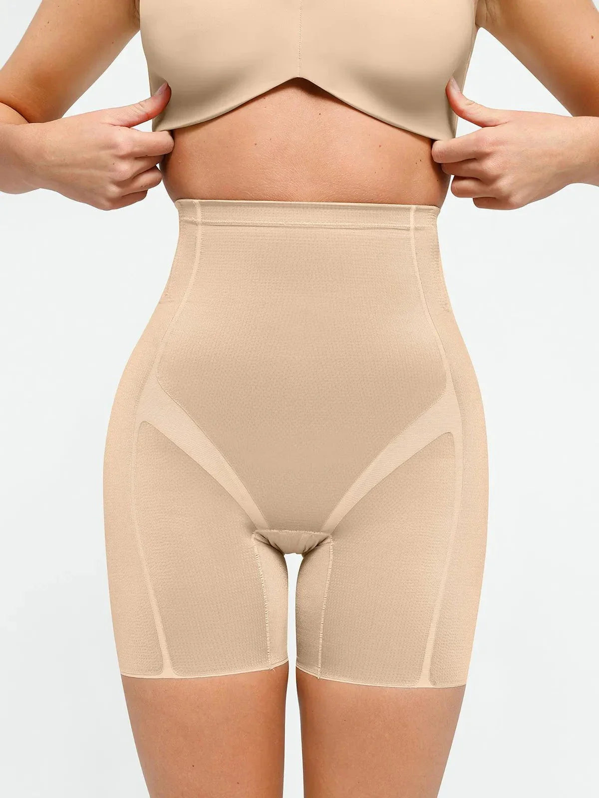 Seamless Wireless Push-Up V-Neck Bra Butt-Lifting Shorts Set