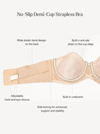 Push-Up Unlined Underwire Strapless Bra Bundle